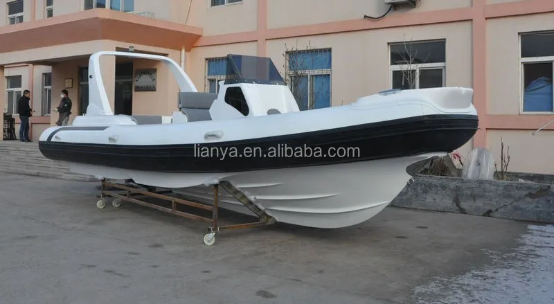 Liya 7.5m rib boat and yacht price twin motor inflatable boat luxury yacht sale