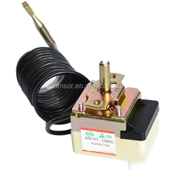AN-01 Liquid Expansion Type Adjustable Capillary Thermostat AC 250V 16A For Fishpond