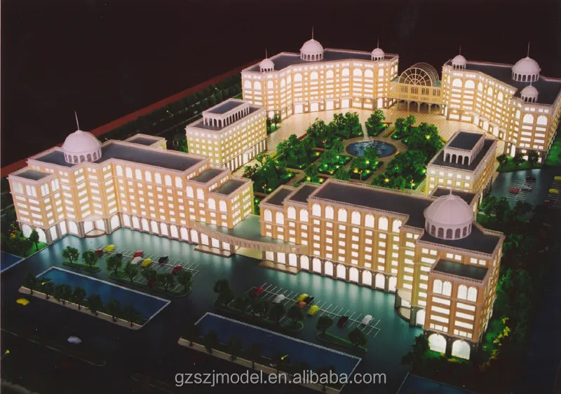 Abs & акриловые известный строительство для государственных макет архитектурная модель с освещением