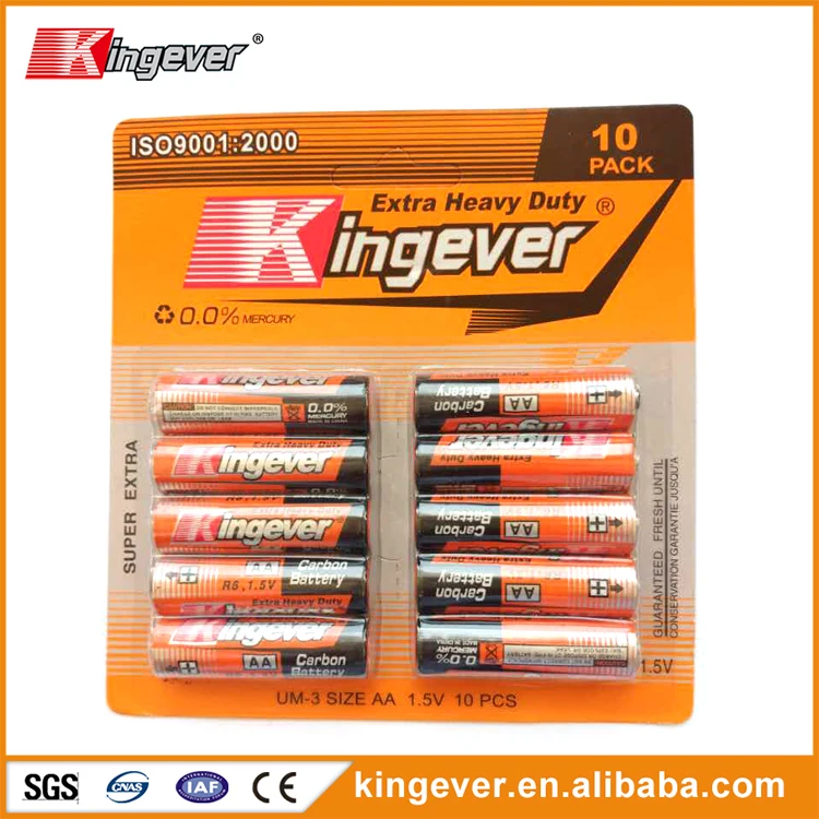 12PCS BLISTER CARD PACK R6 aa size battery for super market