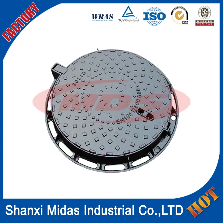 Дорога Средства Используется Применение Heavy Duty Литье Чугуна Квадратный Люк Крышка с Рамкой EN124 Класс D400