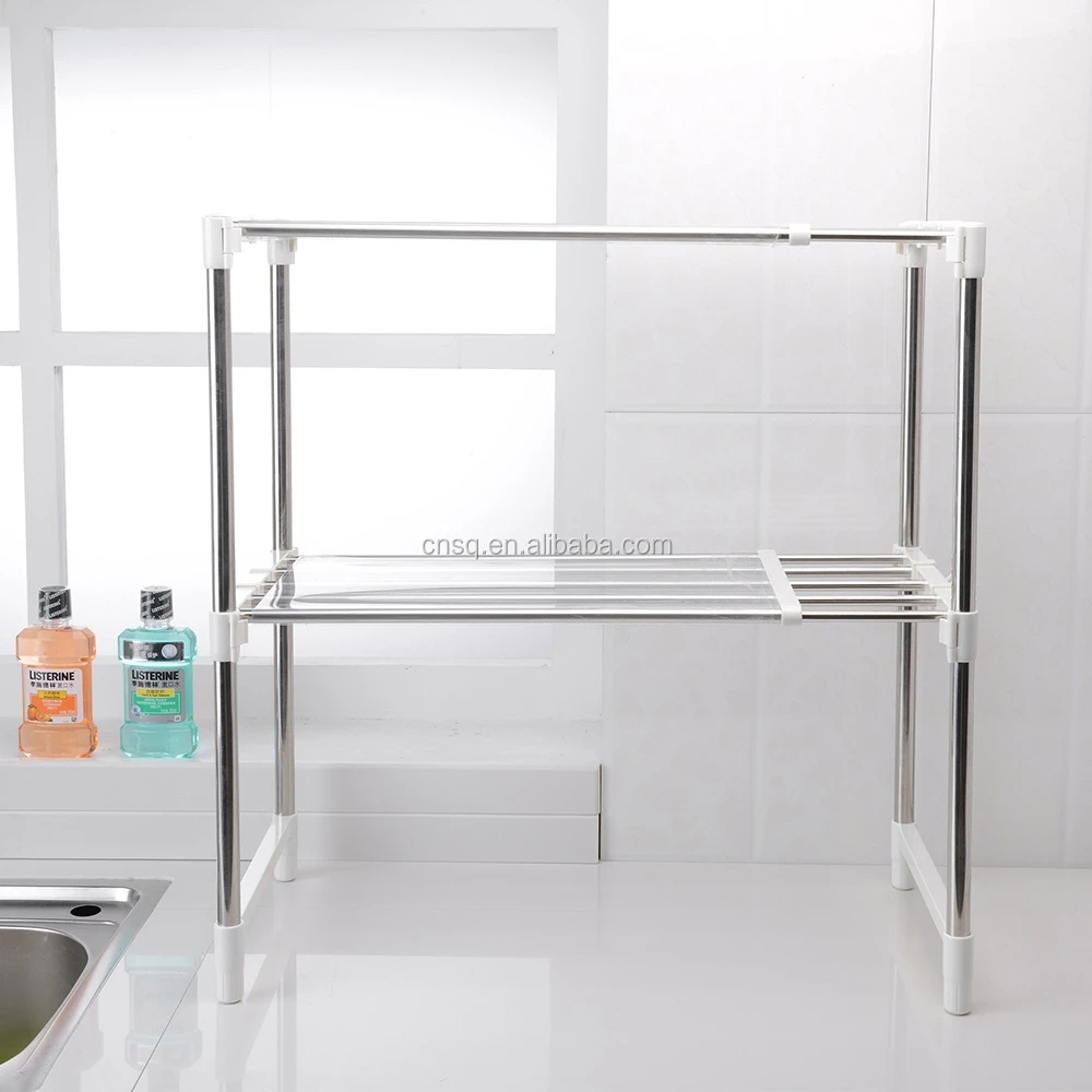 Кухонные принадлежности стойка из нержавеющей стали для хранения микроволновой печи