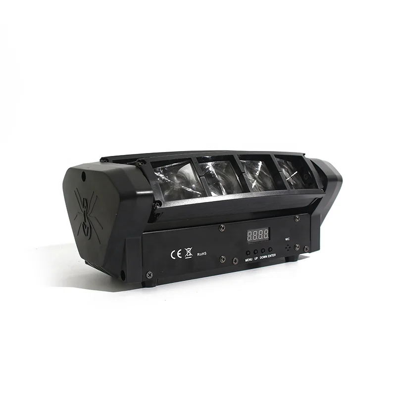 Миниатюрный светодиодный луч паук RGBW 4 в 1 диско освещение движущаяся головка для DJ оборудования