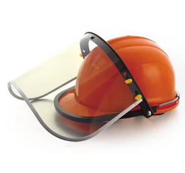 Safety Helmet With PC PVC Organic Dust Proof Visor Welding Face Shield