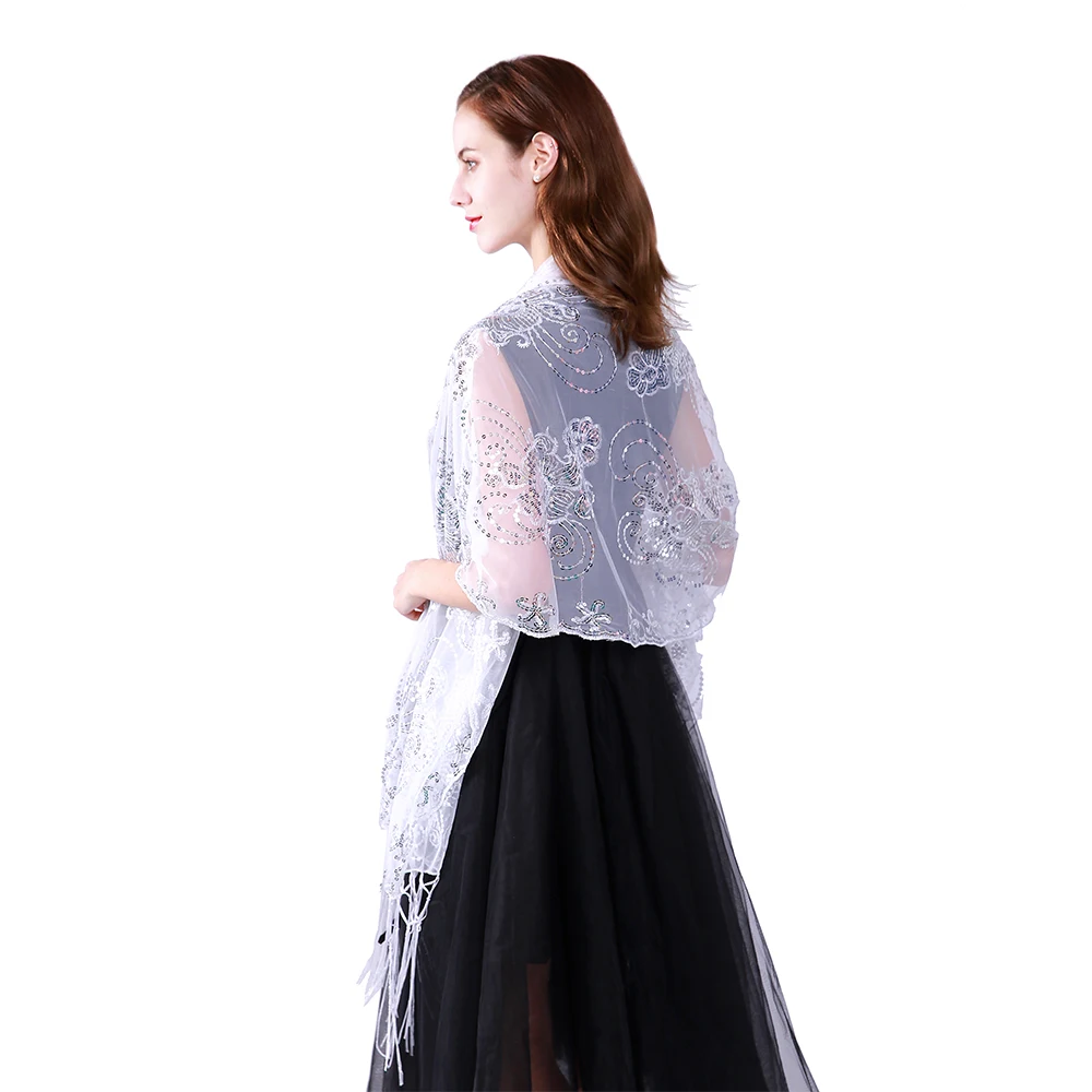 Дешевый оптовый изготовленный на заказ роскошный женский шарф с кисточками