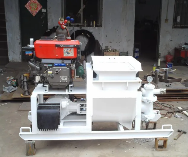 XZ50/40 Diesel Engine Single Piston 50L/min Cement Mortar Sprayer Exported to New Zealand