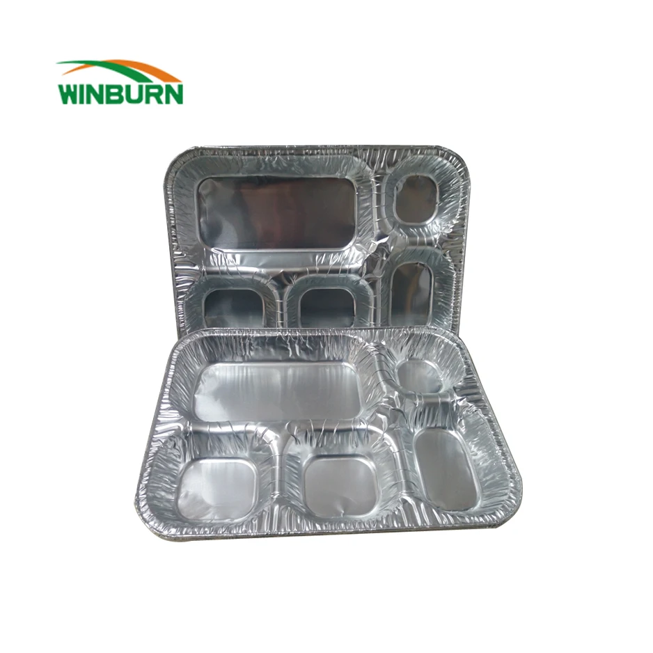 60-65mic fast food foil food container of different types