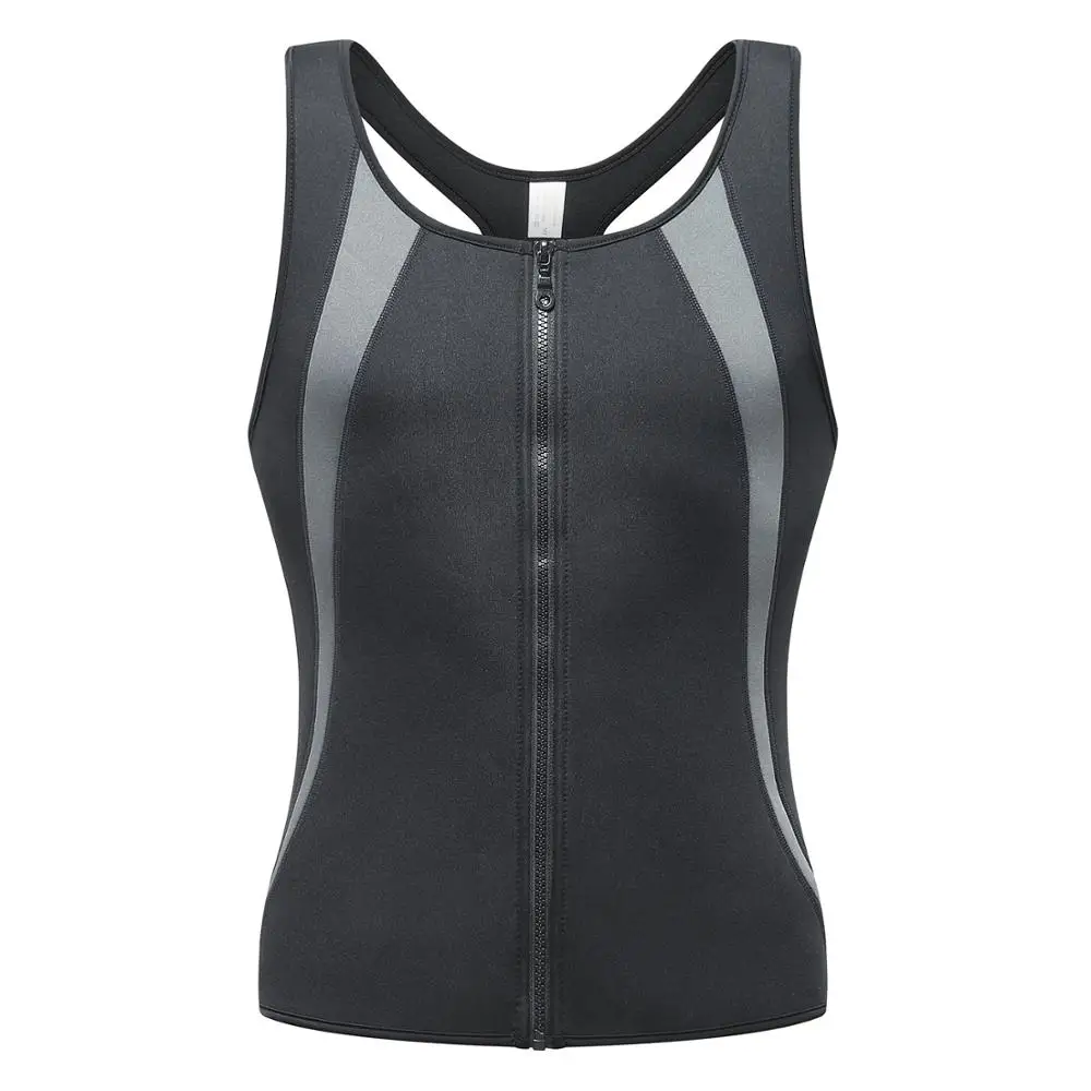 
 2021 Latest neoprene sweat design high quality men corset sweat sport  body shaper  men loss weight  neoprene vests  slimming  