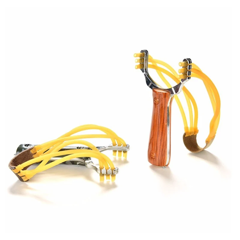 Охотничья катапульта с резиновой лентой, мощные рогатки из цинкового сплава