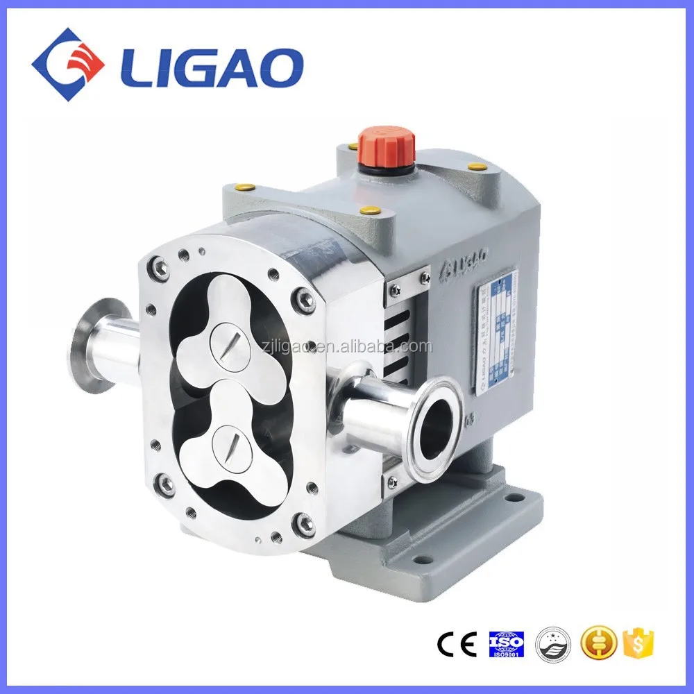 Emulsifier shampoo transfer cam stainless steel rotary lobe pump
