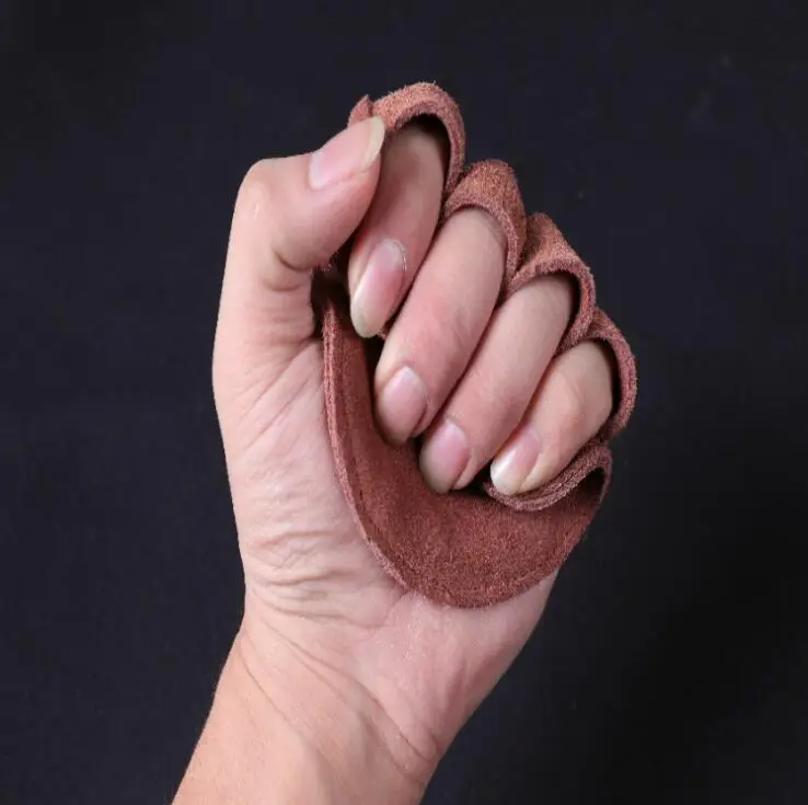 Gym Exercise Leather Palm Protection Hand Grip Gloves