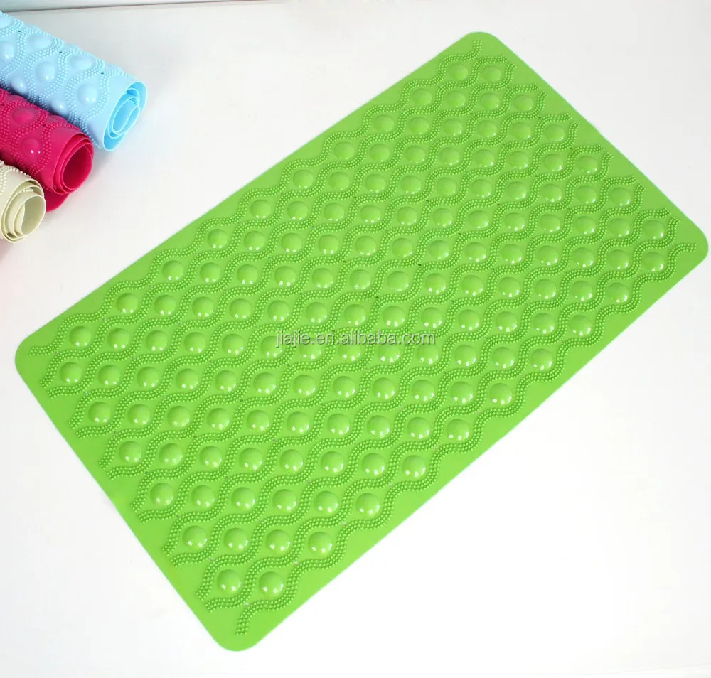 (J-7140 ) Top seller high quality bathroom different colors comfort pvc massage mat