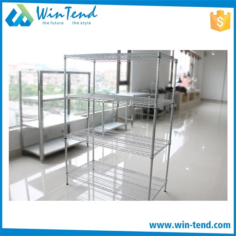 Stainless Steel Round Tube Wire Rack Shelving For Racking And Shelving