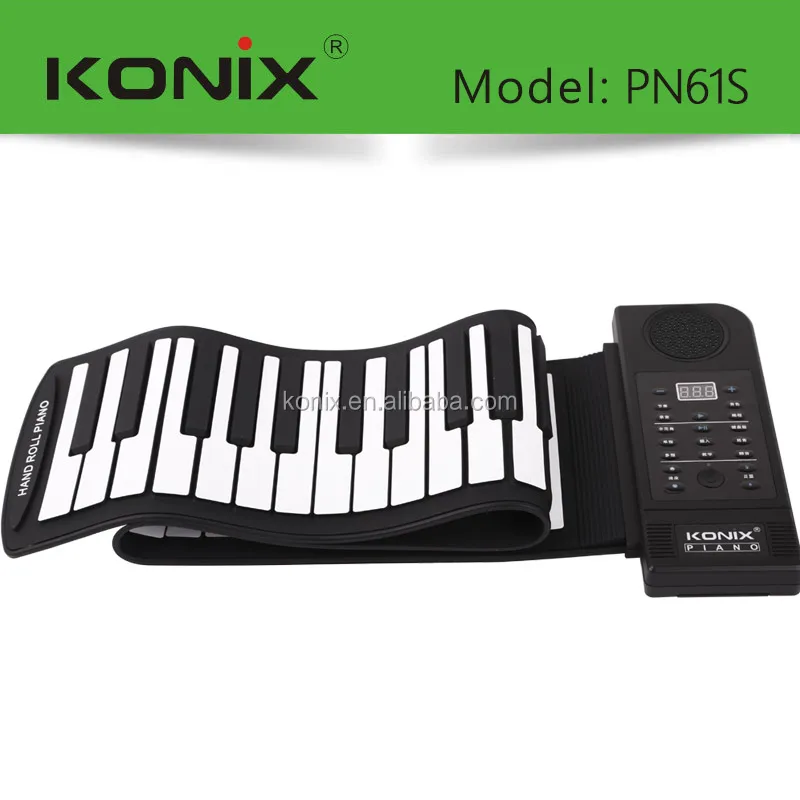 
61 Keys Portable Digital Midi Soft Roll Up Electronic Piano Keyboard Flexible  (1099847307)