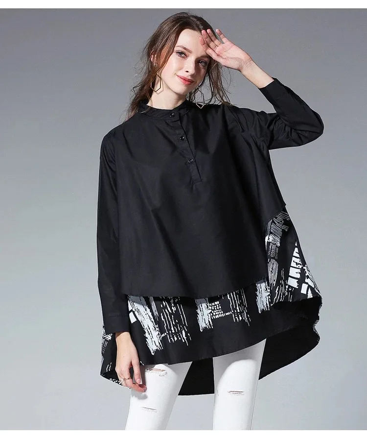 custom plus size casual women shirt dress