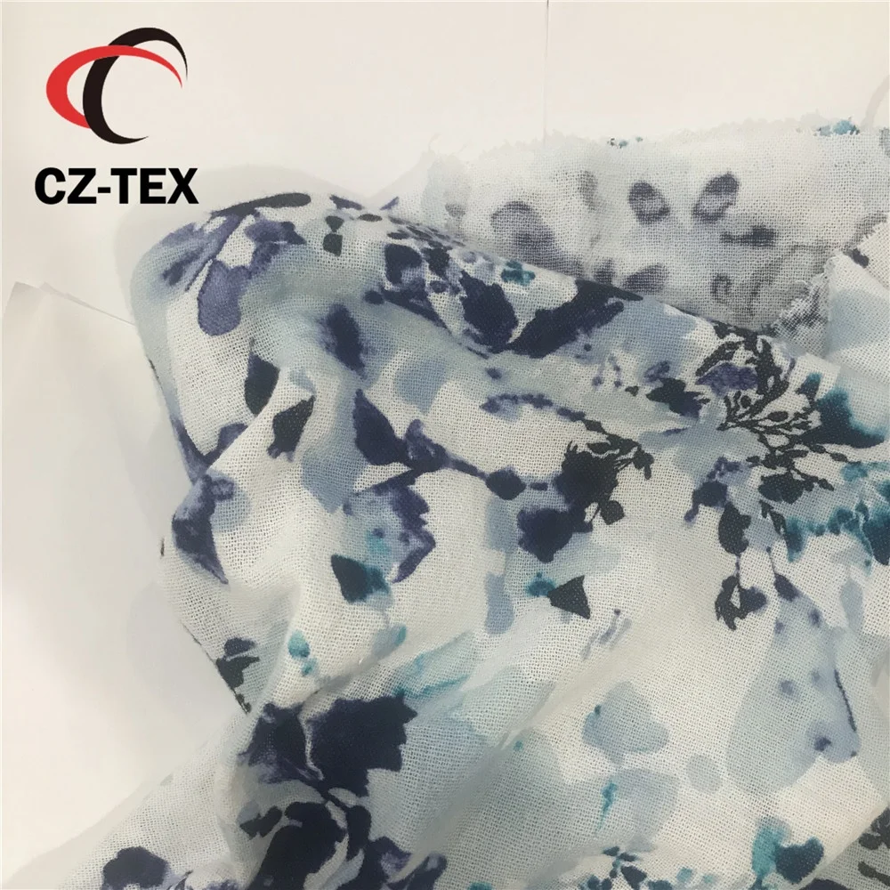 
2021 new design fashion fabrics pure cotton gauze fabric print 