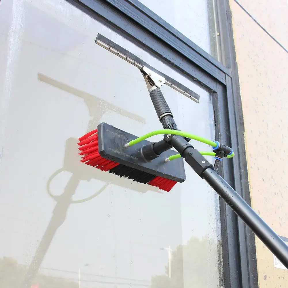 Extenclean pure water fed pole window cleaning system window cleaning telescopic pole