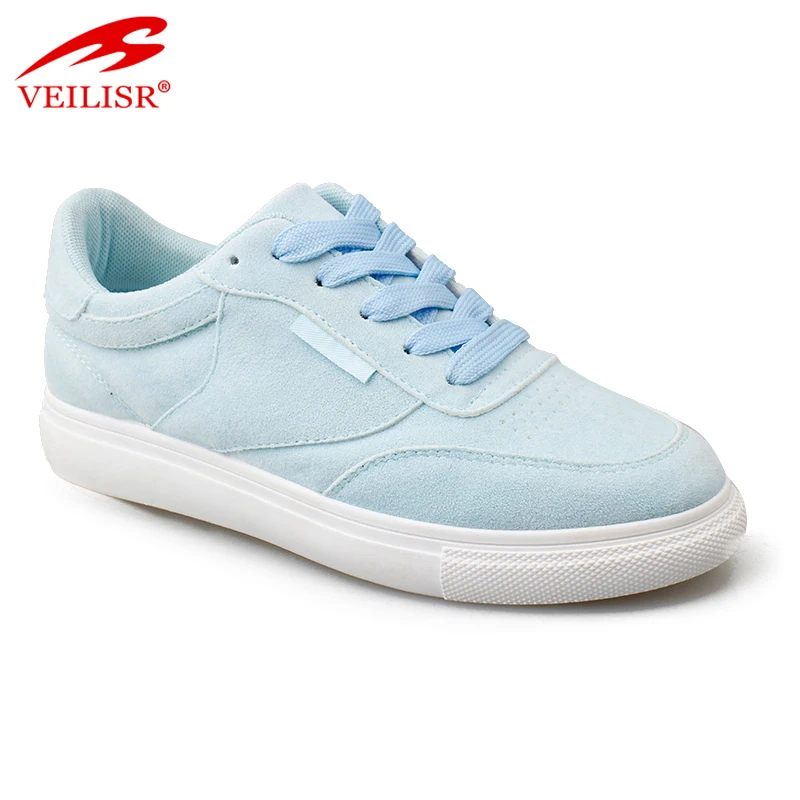 Most Popular Faux Suede Ladies Casual Shoes Women Fashion Sneakers