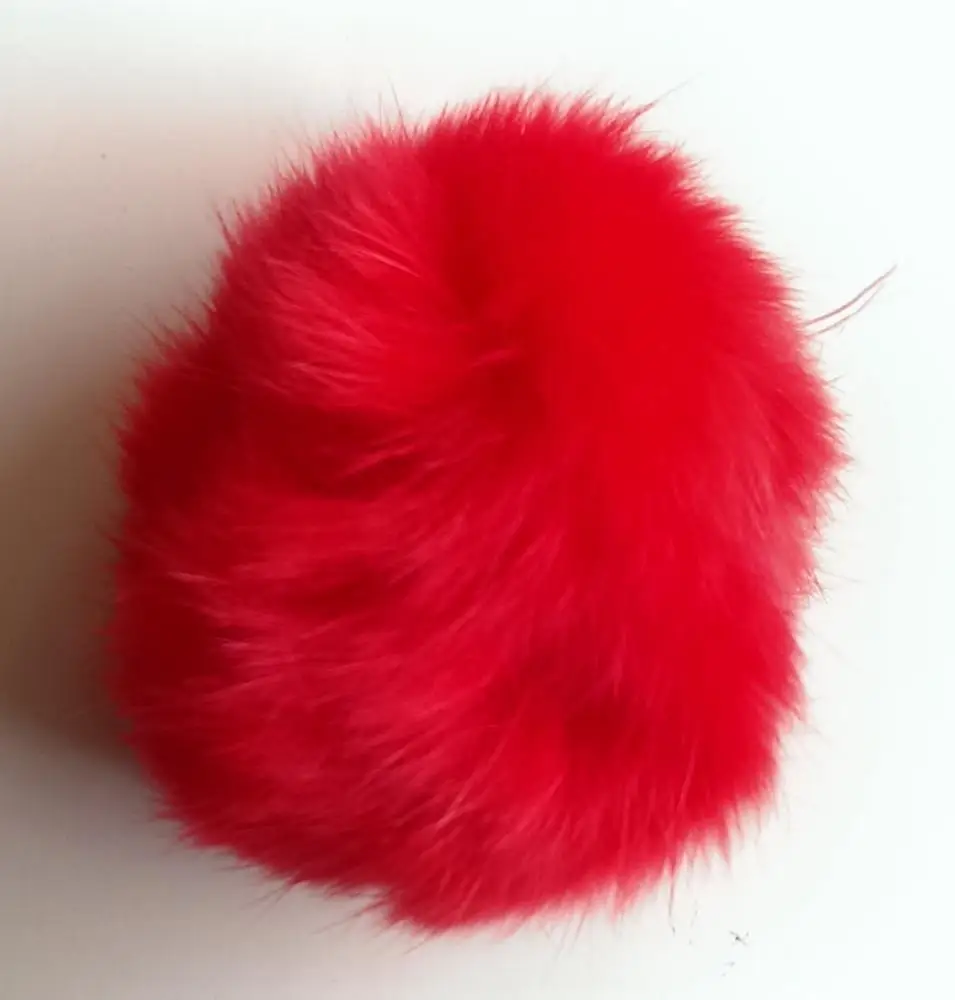 Real Rabbit Fur Pom Poms, Fur Pompon, Fur Ball