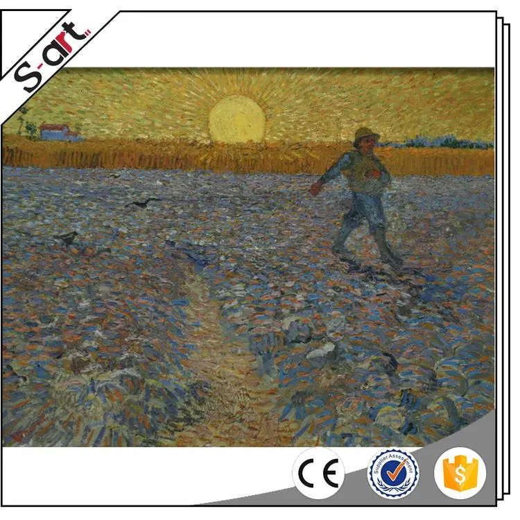 Wheat Field with Cypresses van gogh landscape painting