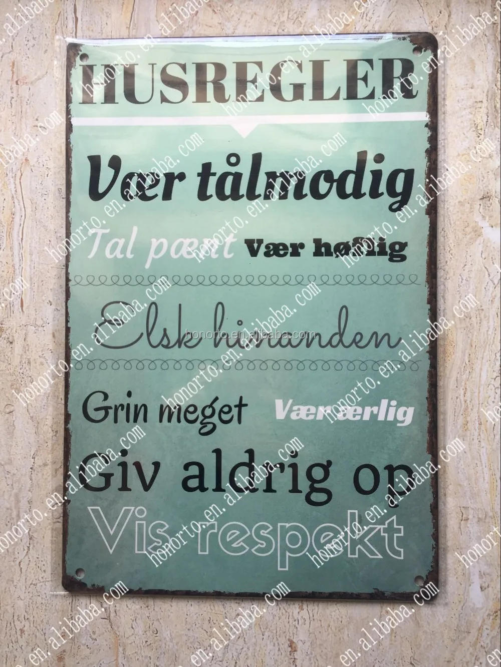 Factory directly custom whosale  high quality full color printing embossed tin sign metal sign