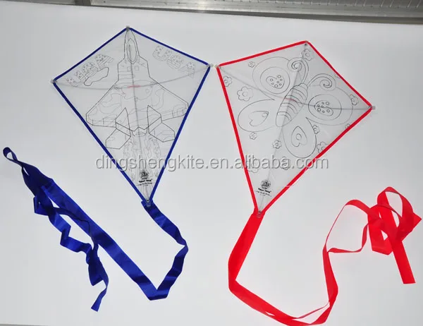China teaching kids kite DIY kite drawing kite manufacturer