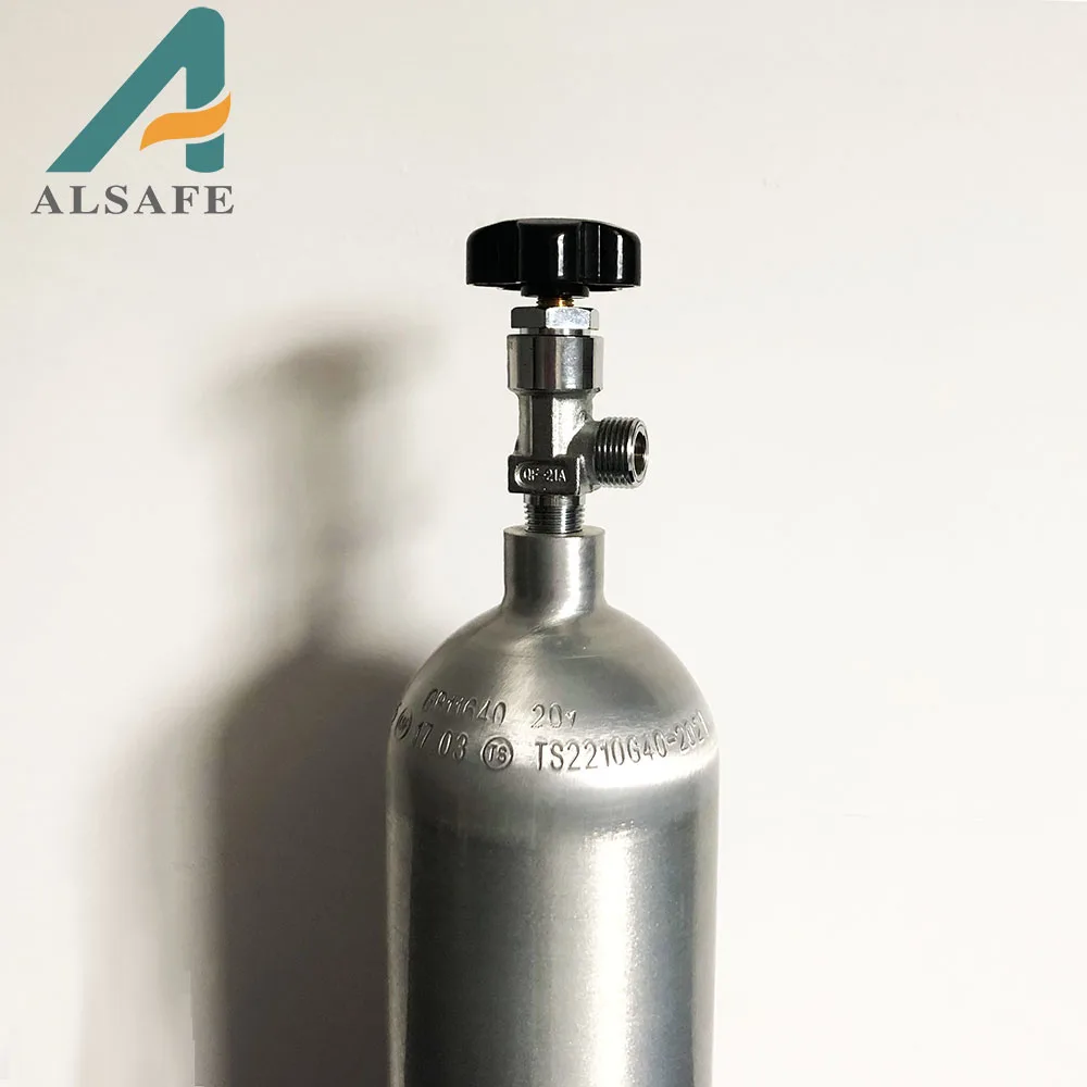 High quality 1L -15Mpa aluminum gas tank,co2 tank ,Industrial gas tank