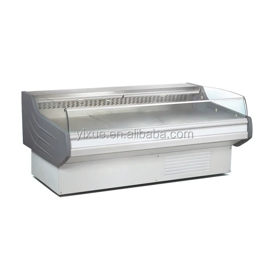 supermarket open type display chiller for meat and chicken/ butchery chiller for beef/ 2meter long deli chiller