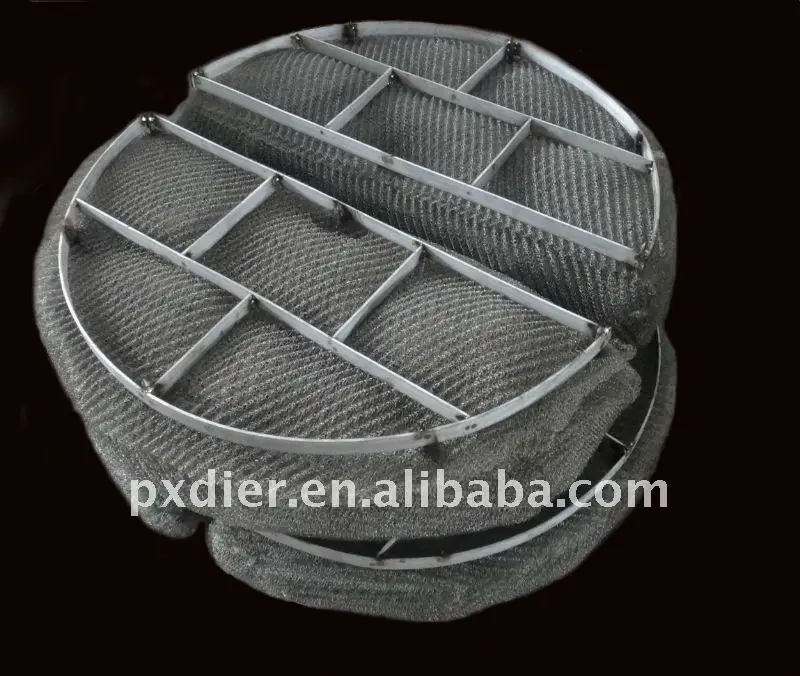 Wire mesh demister for Mass Transfer
