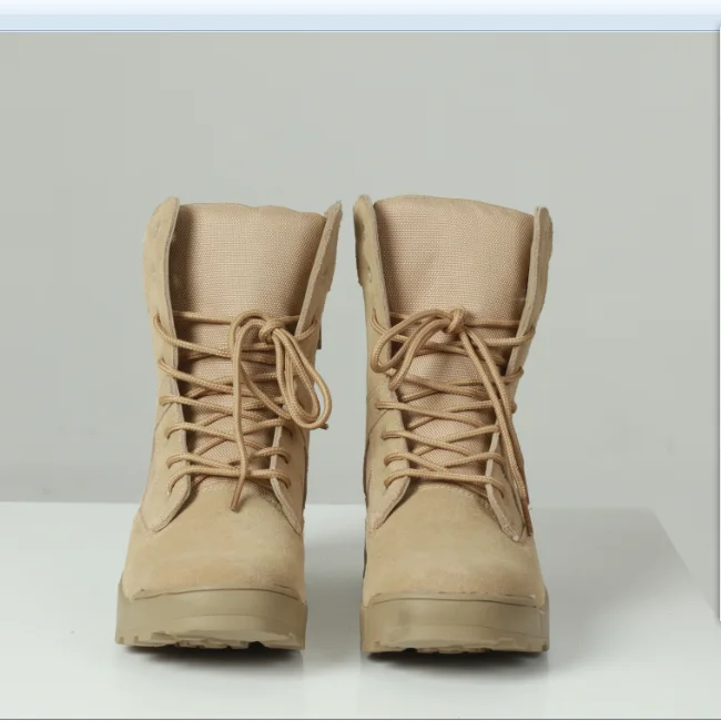 Army military boot manufacturer supply high ankle desert Combat army military boot