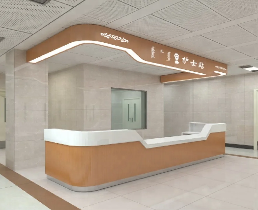 furniture hospital nurse station reception desk table