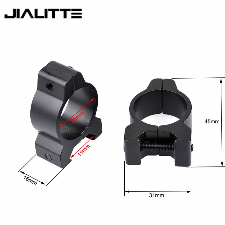 Jialitte J081 Outdoor Camping Hunting tool Gun accessories Optical Sight Bracket Metal Dovetail Rifle Scope Mount 25.4mm Ring