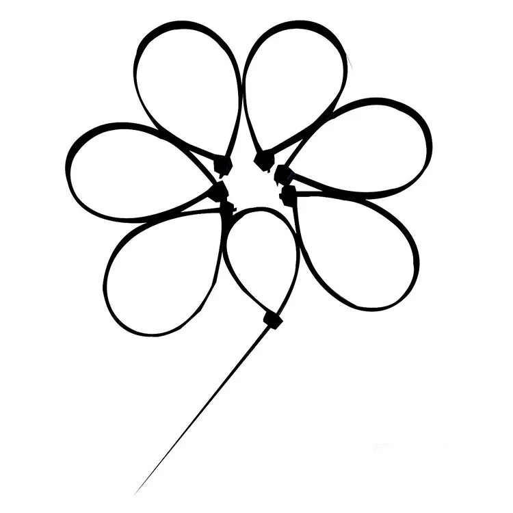 Factory selling -6 1/4" Inch(2.5*160mm) UV/Ultraviolet CE  ROHS self-locking Nylon Cable Tie/ Zip Wire Tie