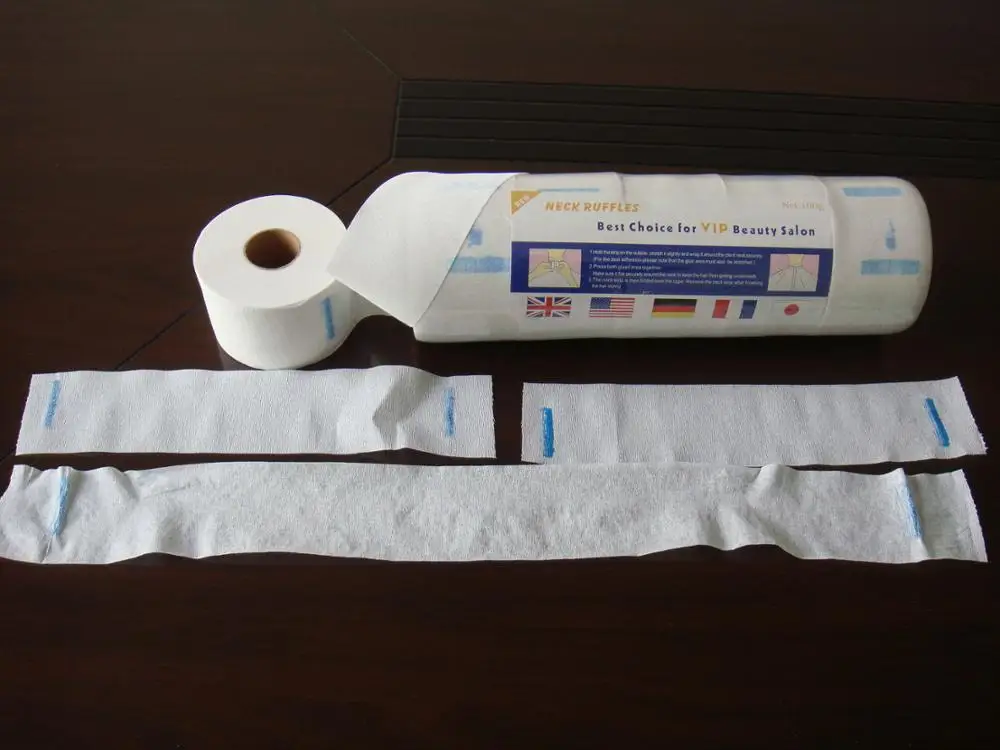 
Professional Hair Salon Disposable Barber Neck Ruffles Paper Roll 