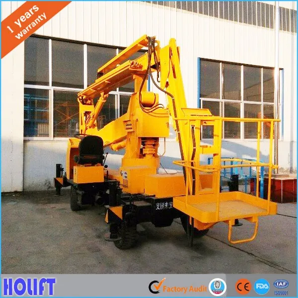 2017 10% discount widely used self-propelled telescopic truck mounted articulating boom lift