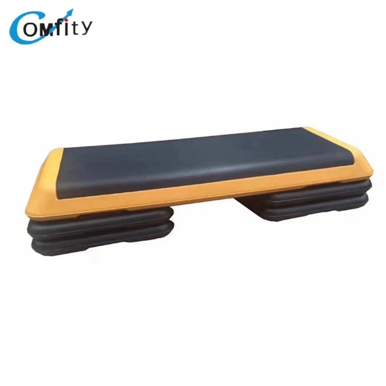 Step Up And Down Adjustable Aerobic Step Platform with 4 Risers