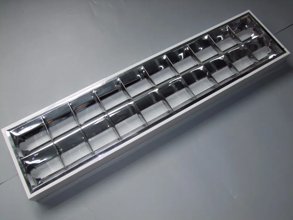 2*18w double T8/T5 tube light fixture surface mounted recessed office ceiling light fixture