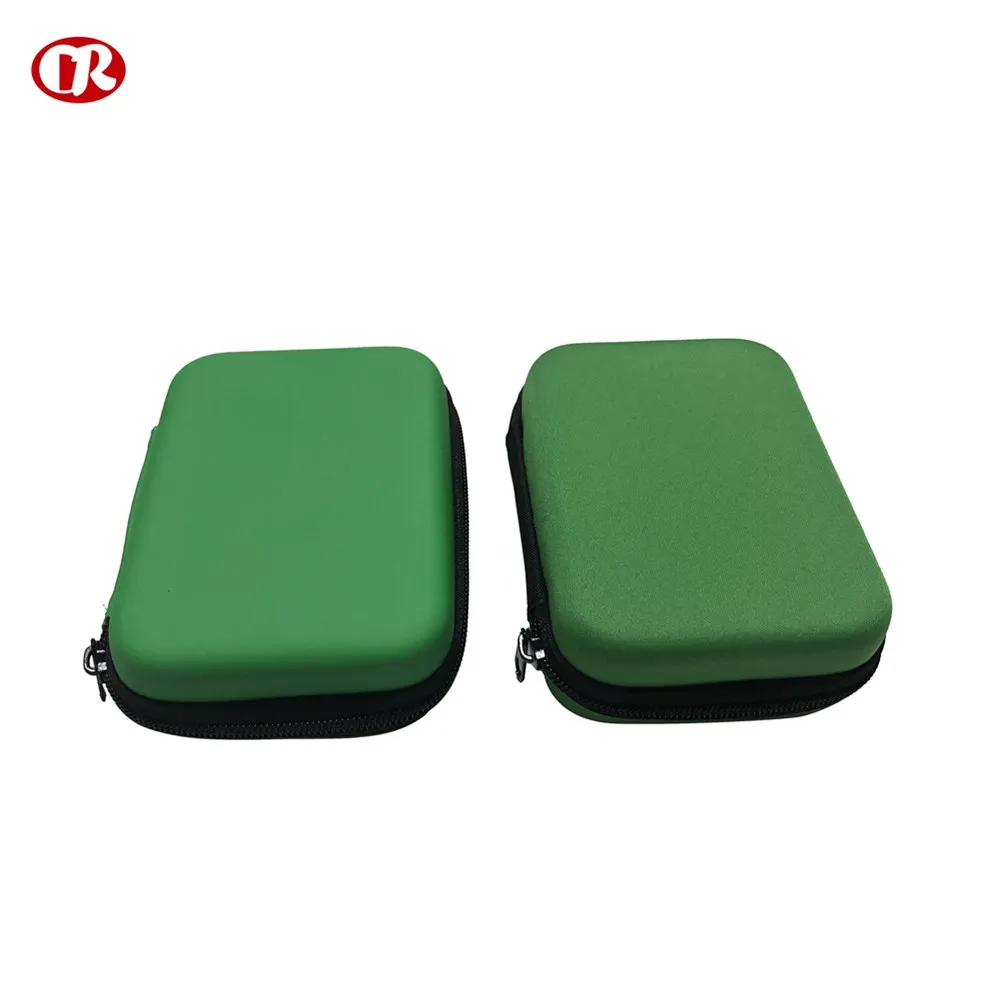 Green color zipper design customized protective GPS packing eva case