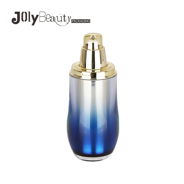 Luxury design cosmetic plastic containers cosmetic empty packaging lotion bottles and jars