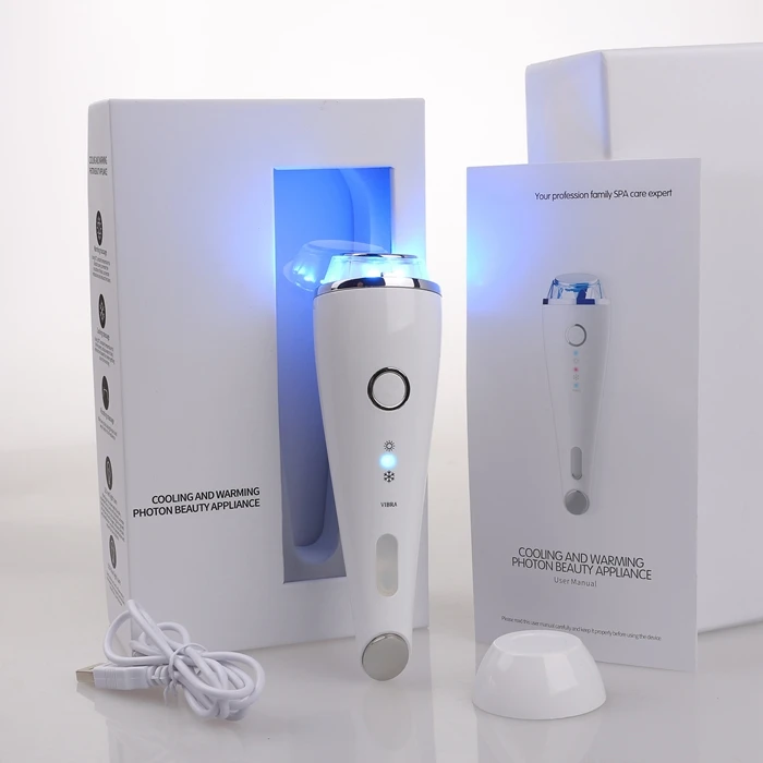 
private label portable multifunction beauty machine vibrating hot and cold facial eye care notime beauty device for home use 