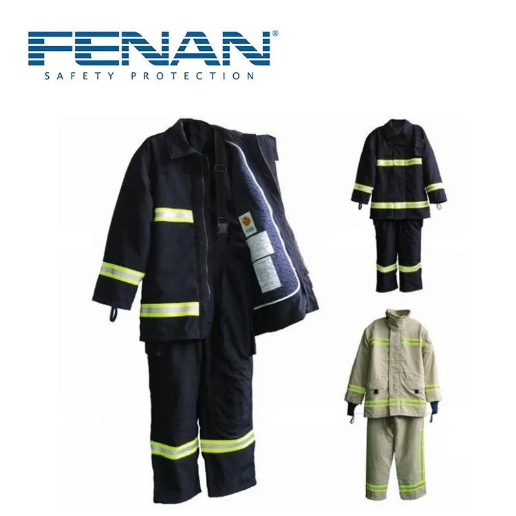 Сертифицированный EN469 Пожарный Костюм Nomex светоотражающая защитная одежда с высокой видимостью водонепроницаемая