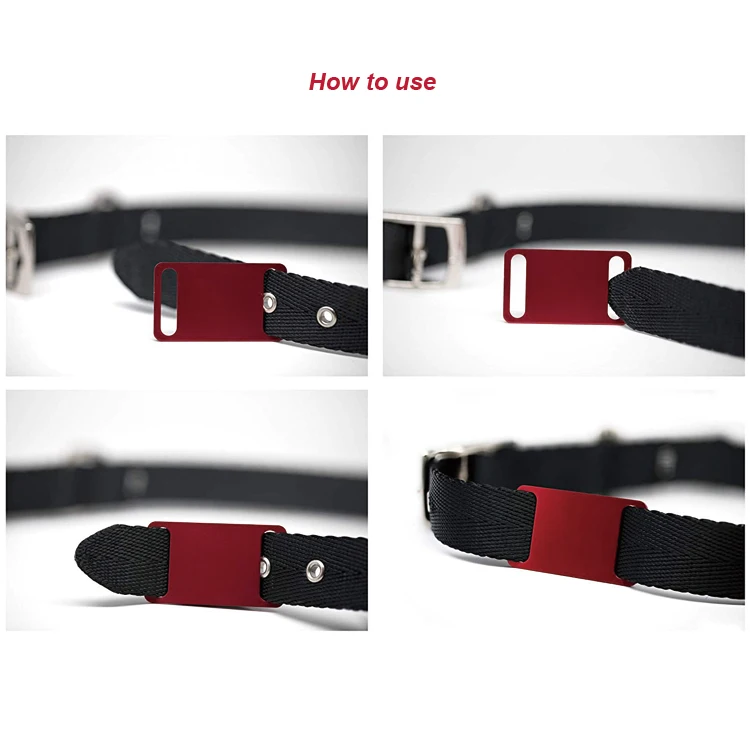 50*30 mm Colorful Wholesale Mini Rectangle Pet Collar Tag Custom Anodized Aluminum Blank Dog Tag