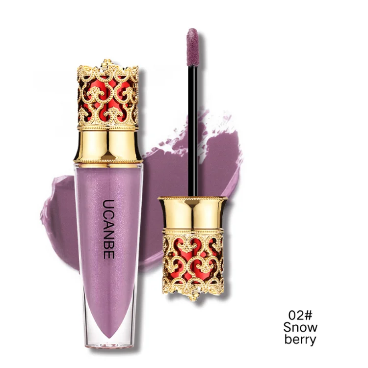 
pigment for lipgloss creamy vendors wholesale cosmetic with private logo Crown lipstick red holographic lipgloss 