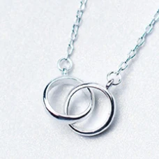 ladies Best Friends 925 Sterling Silver Interlocking Jewelry Ring