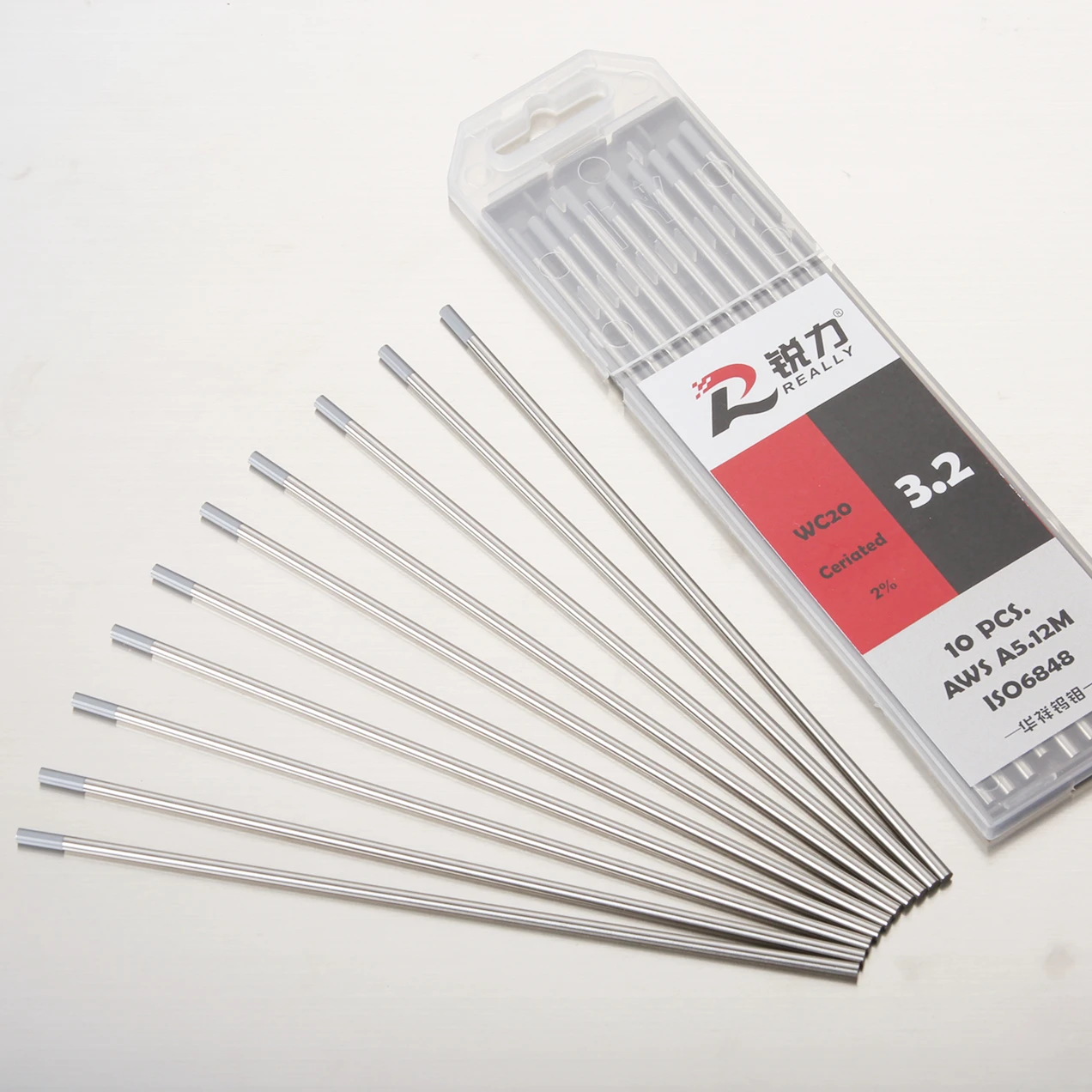 Grey Tip 2% Cerium WC20 Tungsten Electrode For Tig Welders And Tig Welding Machine