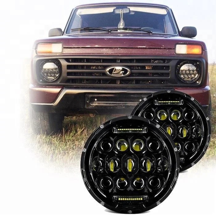 High Quality 7 inch 75w round 750 sportster 883 for jeeps wrangler jk led motorcycle headlight For JK TJ FJ Hummer