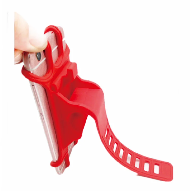 Adjustable Universal Elastic Sports Mobile Phone Stand Silicone Bicycle Mount Holder