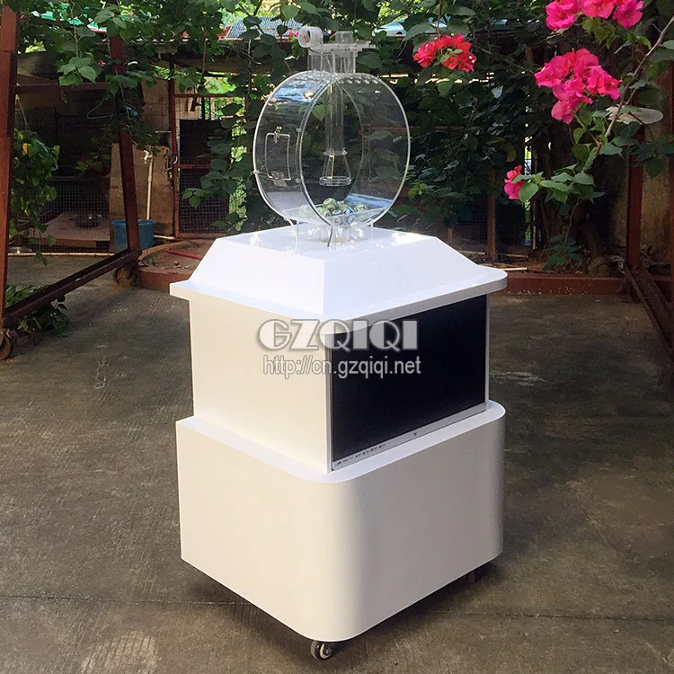 Popular lottery machine working by air blowing for lottery machine games and bingo machine games