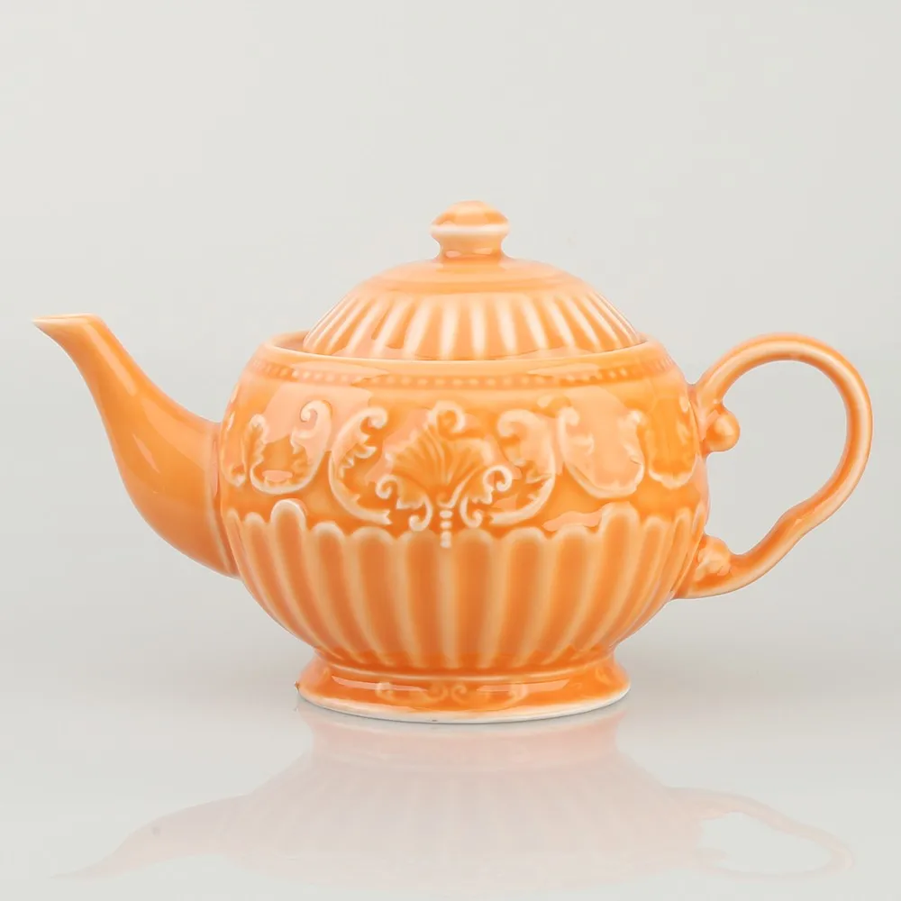 900ml Porcelain Color Glazed Coffee Tea Pots