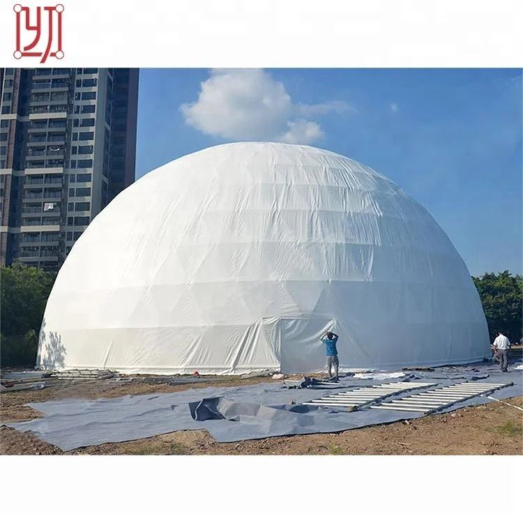 Низкая цена высшего уровня новый стальная структура геодезический купол тент